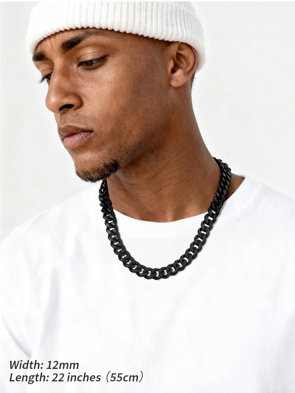Black Cuban Link Men's Necklace